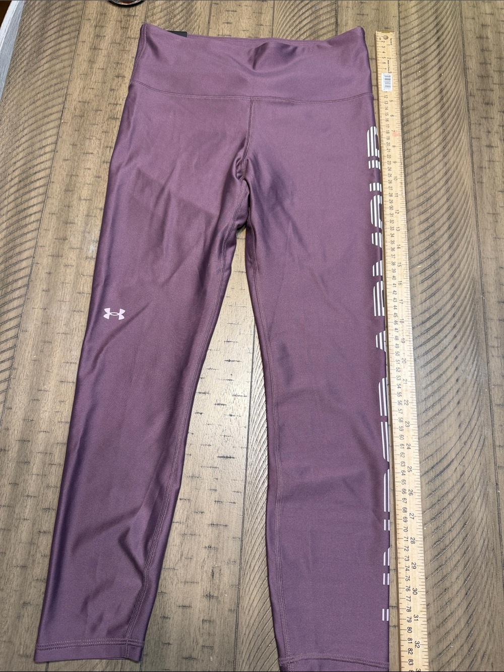 Under Armour Mauve Women's Performance Leggings with Side Logo